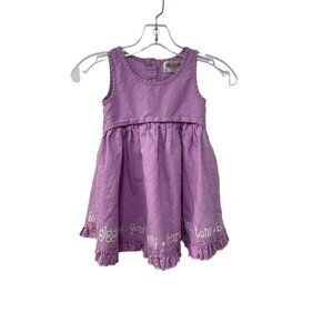 Matilda Jane Hemingway Purple Twirl Dress Linen Blend Size 4